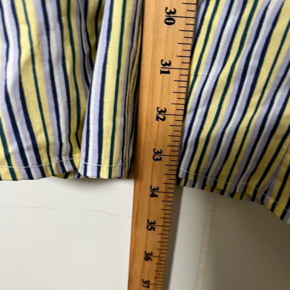 NWT ASOS DESIGN puffed sleeve smock mini dress in yellow stripe sz 10 - Picture 9 of 9